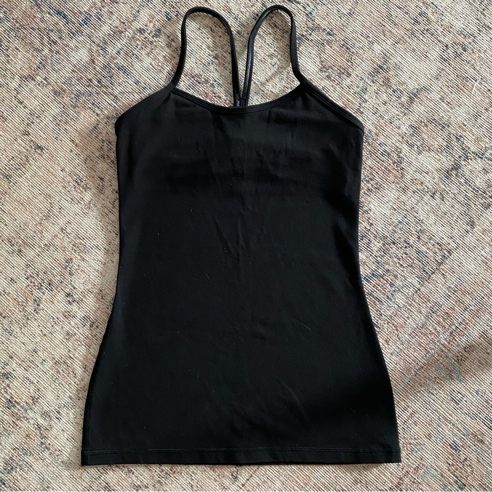 Lululemon Black Power Y Tank